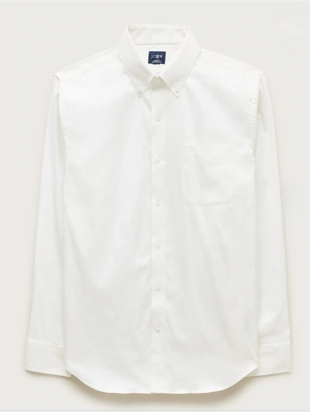 NWT J.Crew Bowery Performance Stretch Oxford Shirt White Men’s Size L